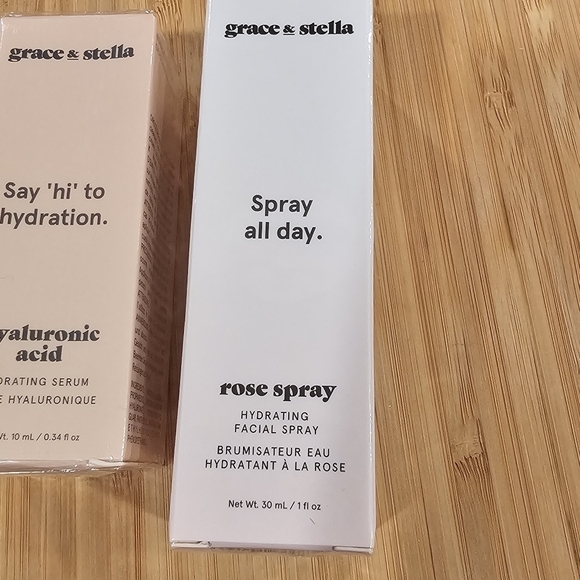 New Grace and Stella 3 Item Bundle: Foaming Face, Hyaluronic Acid, Rose Spray - Picture 6 of 6